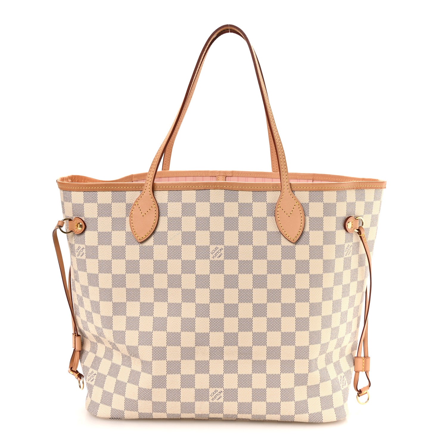 Louis Vuitton Damier Azur Neo Neverfull MM Rose Ballerine 1 of 12