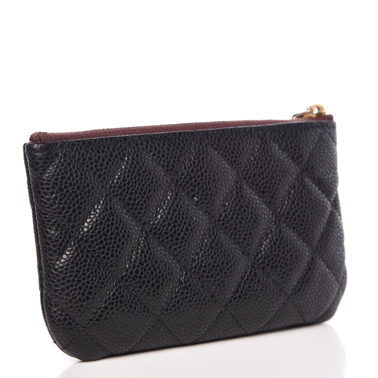 Chanel Caviar Quilted Small Cosmetic Case Black 3 of 9