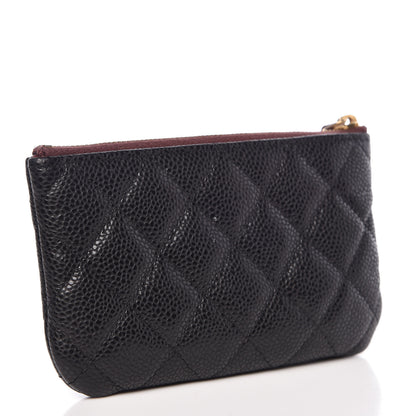 Chanel Caviar Quilted Small Cosmetic Case Black 3 of 9