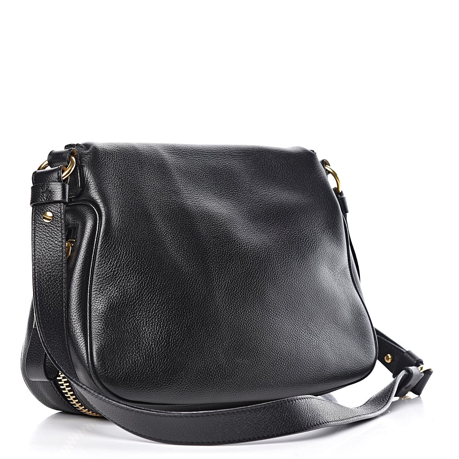 Tom Ford Grained Calfskin Medium Jennifer Crossbody Bag Black 3 of 18