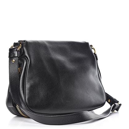 Tom Ford Grained Calfskin Medium Jennifer Crossbody Bag Black 3 of 18