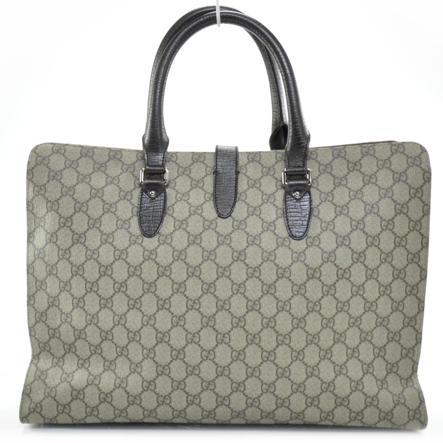 Gucci Monogram Coated Canvas Piston Tote 4 of 8