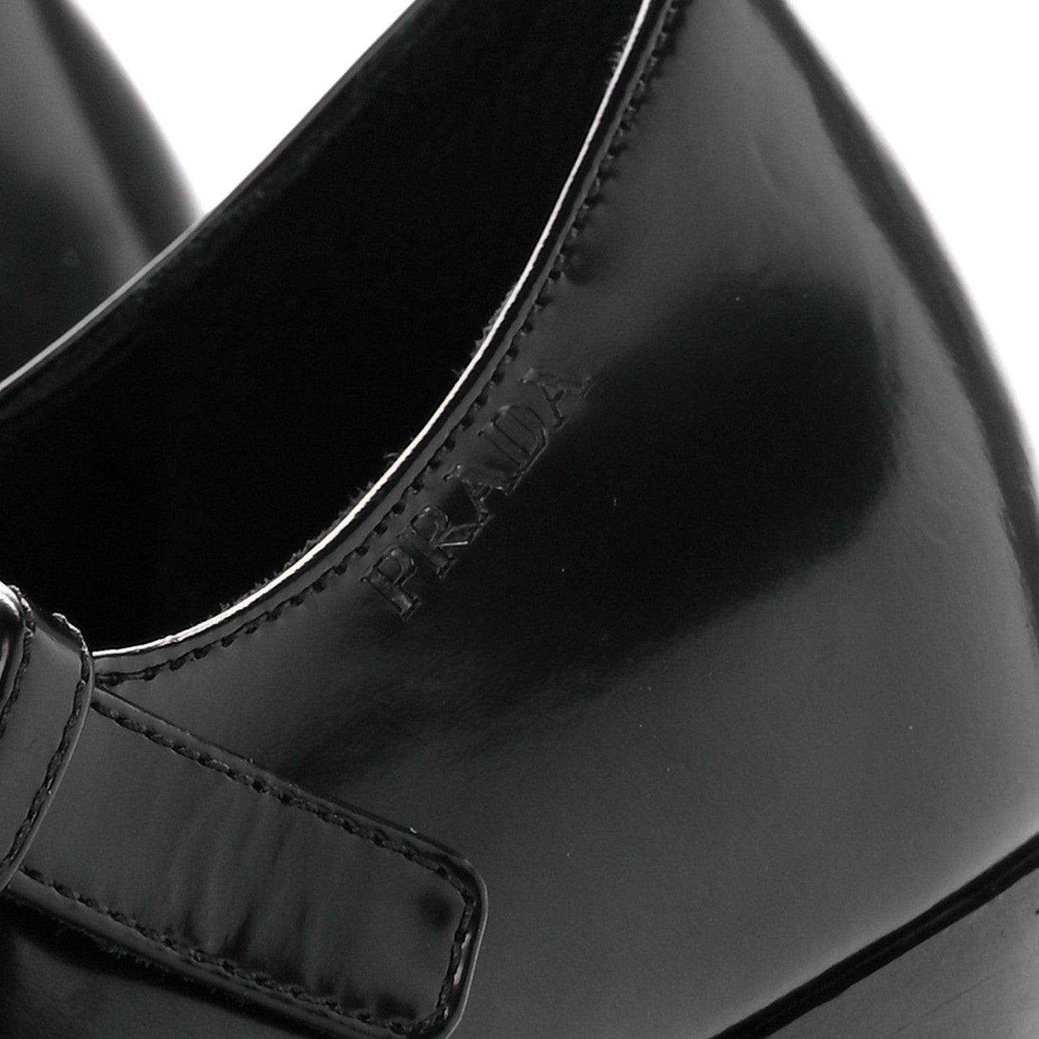 Prada Spazzolato Mary Jane 90mm Pumps 39 Black 4 of 9