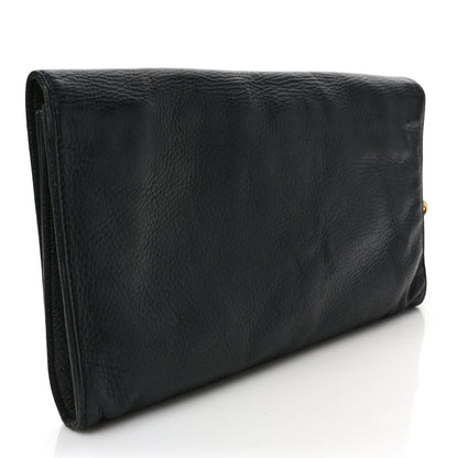 Gucci Pebbled Calfskin Medium Soho Clutch Black 3 of 11