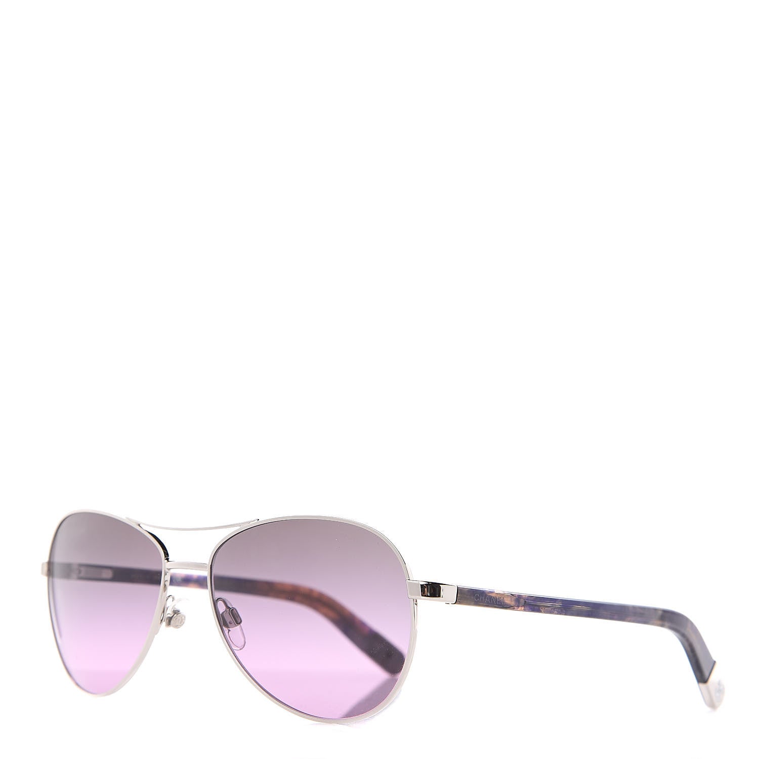 Chanel CC Aviator Sunglasses 4201 Purple 1 of 8