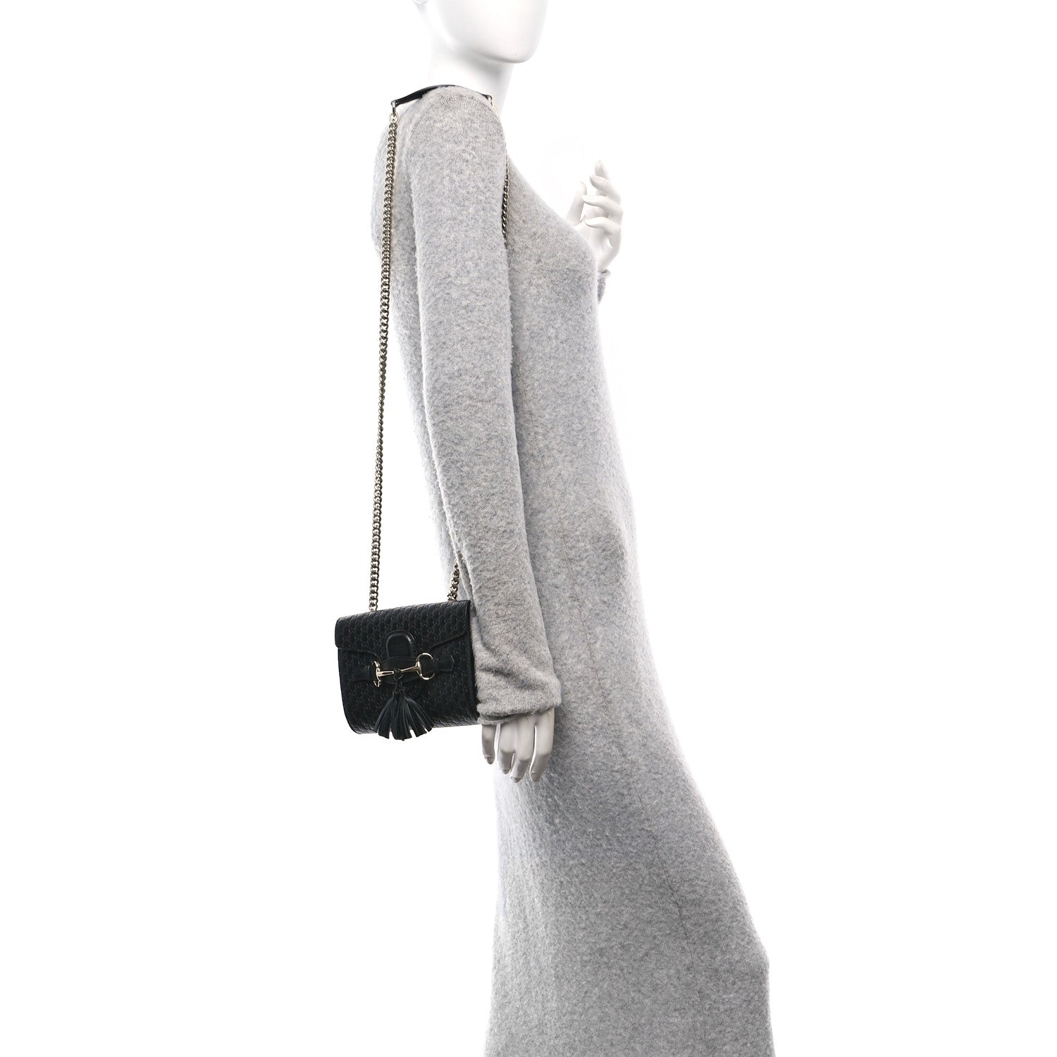 Gucci Microguccissima Mini Emily Shoulder Bag Black 2 of 10