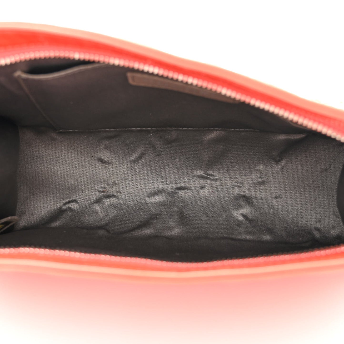 Patent Calfskin Lucky Symbols Pochette Coral