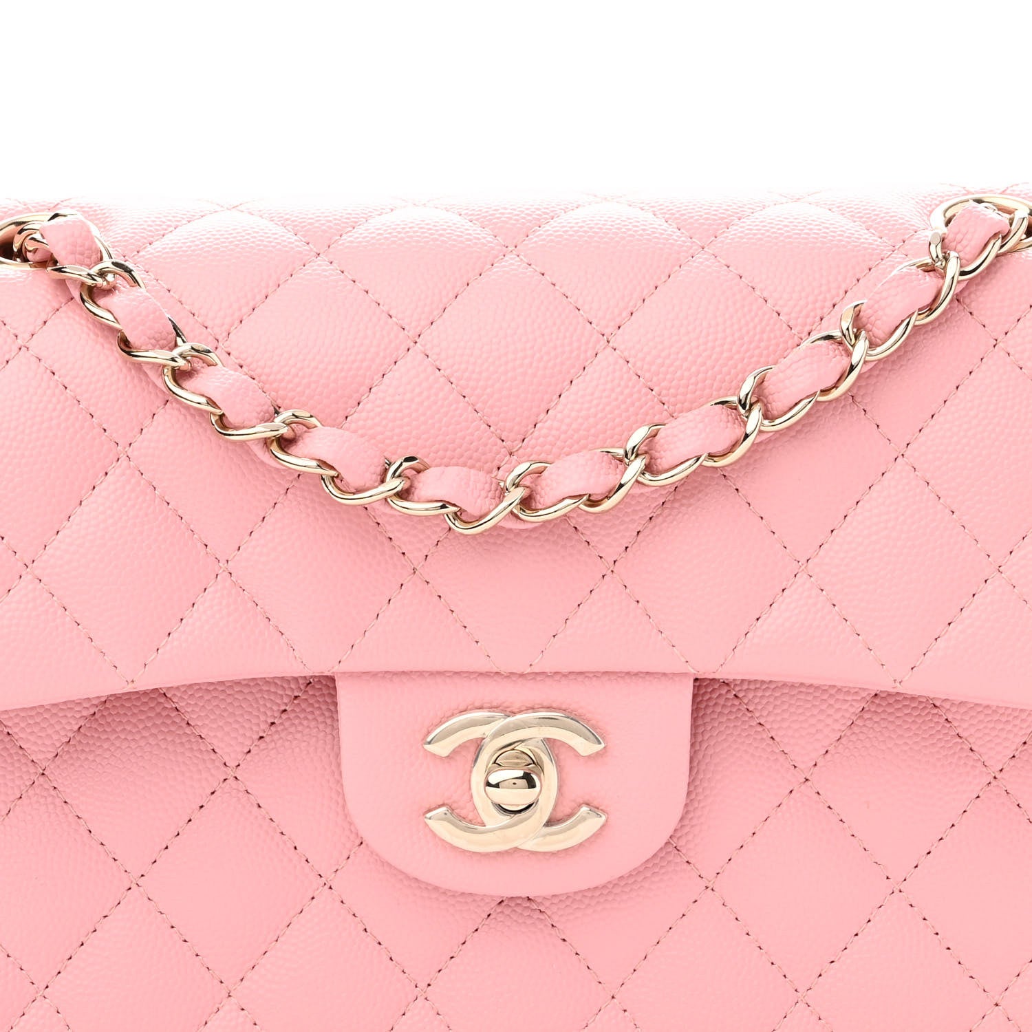 Chanel Caviar Quilted Small Double Flap Pink 8 of 10