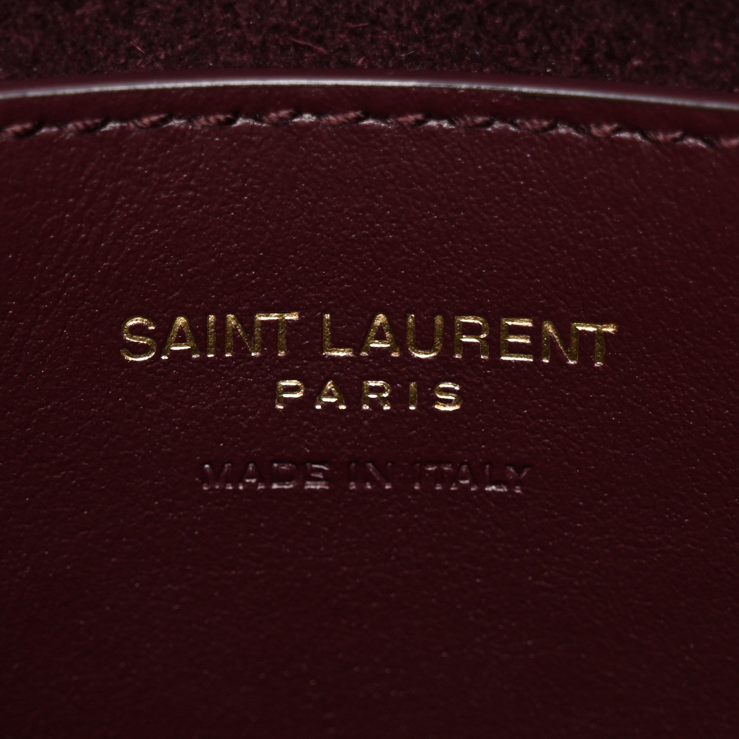 Saint Laurent Patent Calfskin Mini Voltaire Top Handle Bag Dark Wine 6 of 12