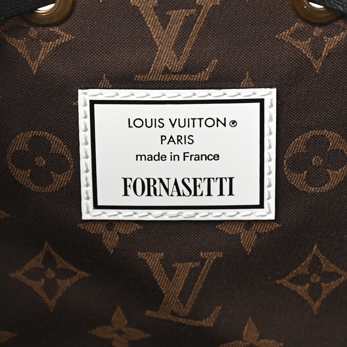 X FORNASETTI Calfskin Architettura Noe MM Black White