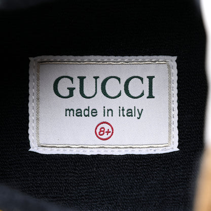 Gucci GG Supreme Monogram Mix Monogram Mens Rhyton Sneakers 8.5 London Blue Beige Sun Yellow 9 of 11