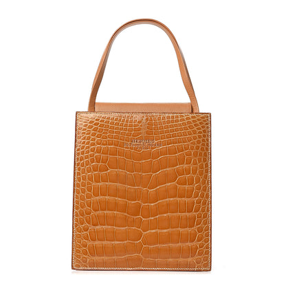 Hermes Shiny Alligator Lucy Tote 2 of 7