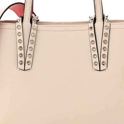 Christian Louboutin Calfskin Spikes Mini East West Cabata Tote Leche 8 of 12