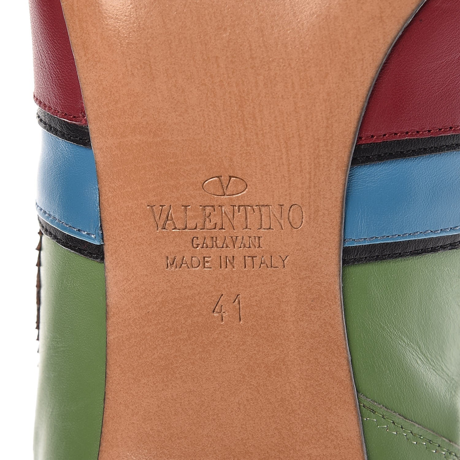 Valentino Garavani Calfskin Enchanted Wonderland Ankle Boots 41 Scarlet Multicolor 6 of 9