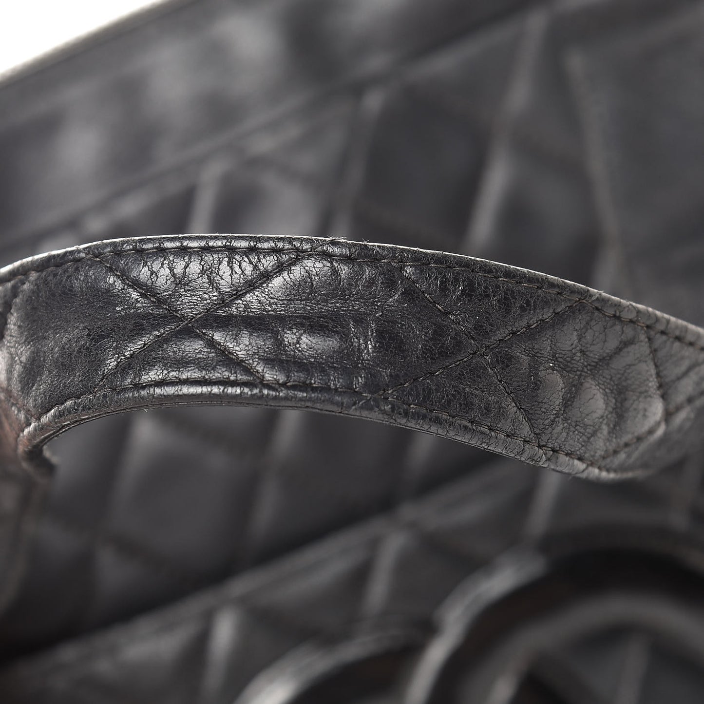 Lambskin Quilted CC Tote Black