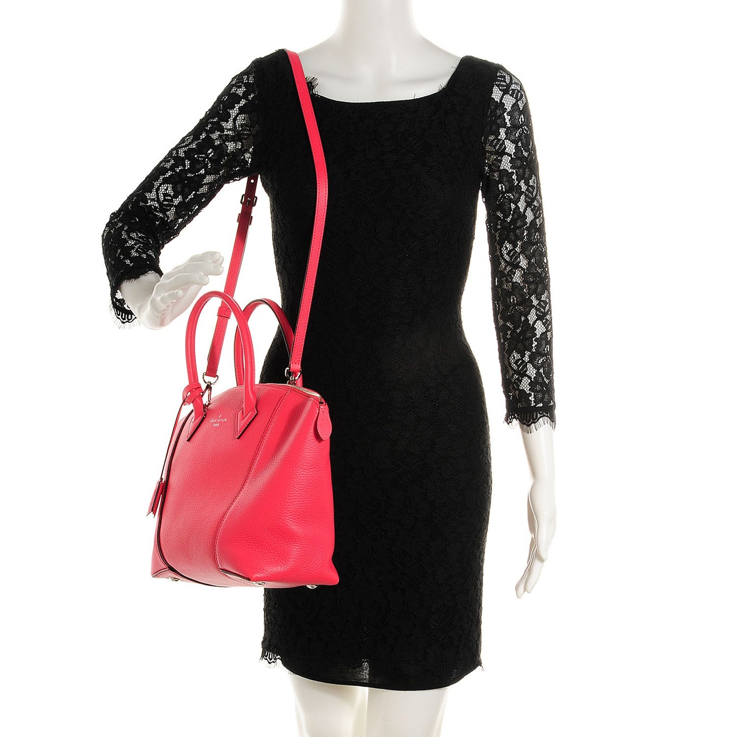 Cuir Taurillon Soft Lockit PM Rose Litchi