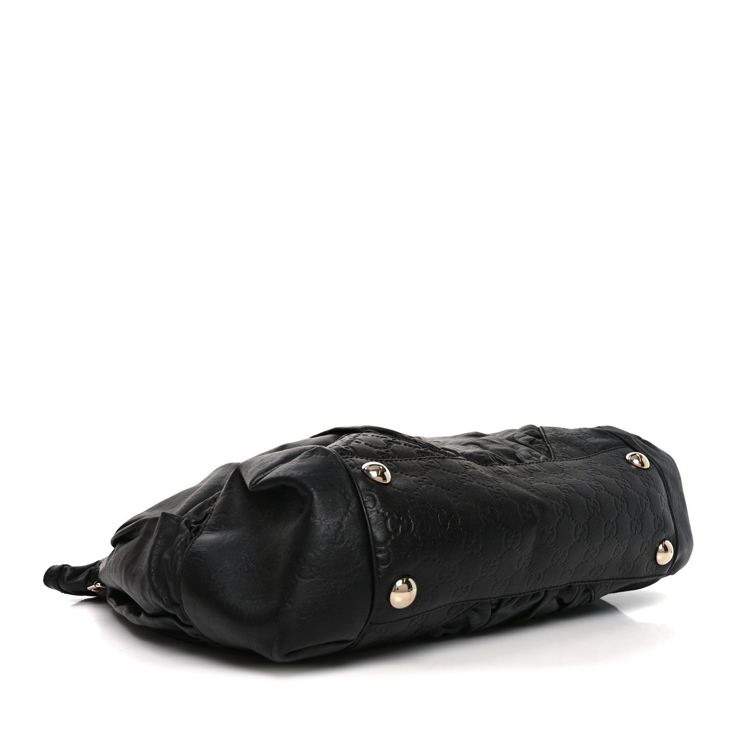 Gucci Calfskin Guccissima Full Moon Tote Black 4 of 11