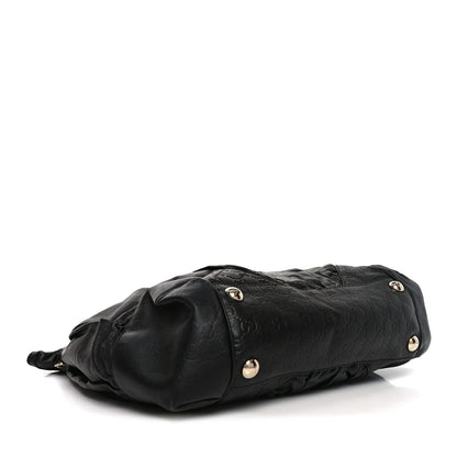 Gucci Calfskin Guccissima Full Moon Tote Black 4 of 11