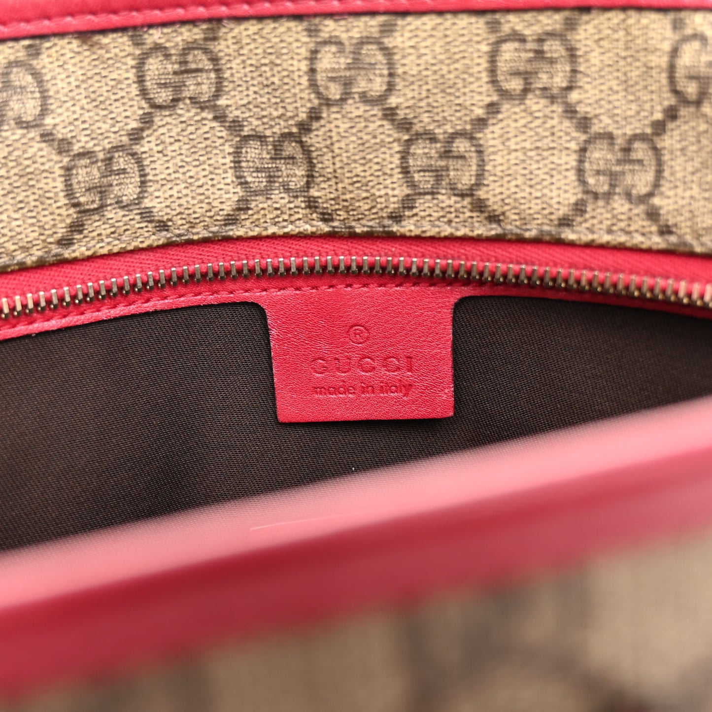 GG Supreme Monogram Small Joy Tote Red