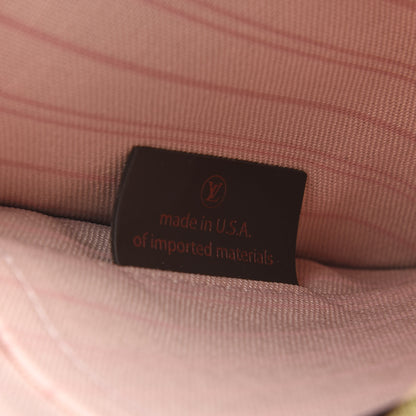 Louis Vuitton Damier Ebene Neverfull MM GM Pochette Rose Ballerine 7 of 8