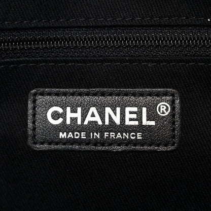 Chanel Caviar Quilted Large Travel Flap Tote Black Black 6 of 10