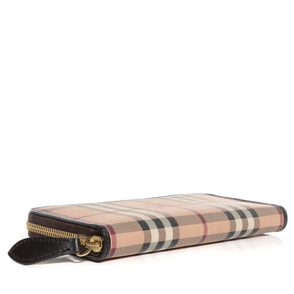 Burberry Haymarket Check Large Ziggy Zip Around Wallet 4 of 8