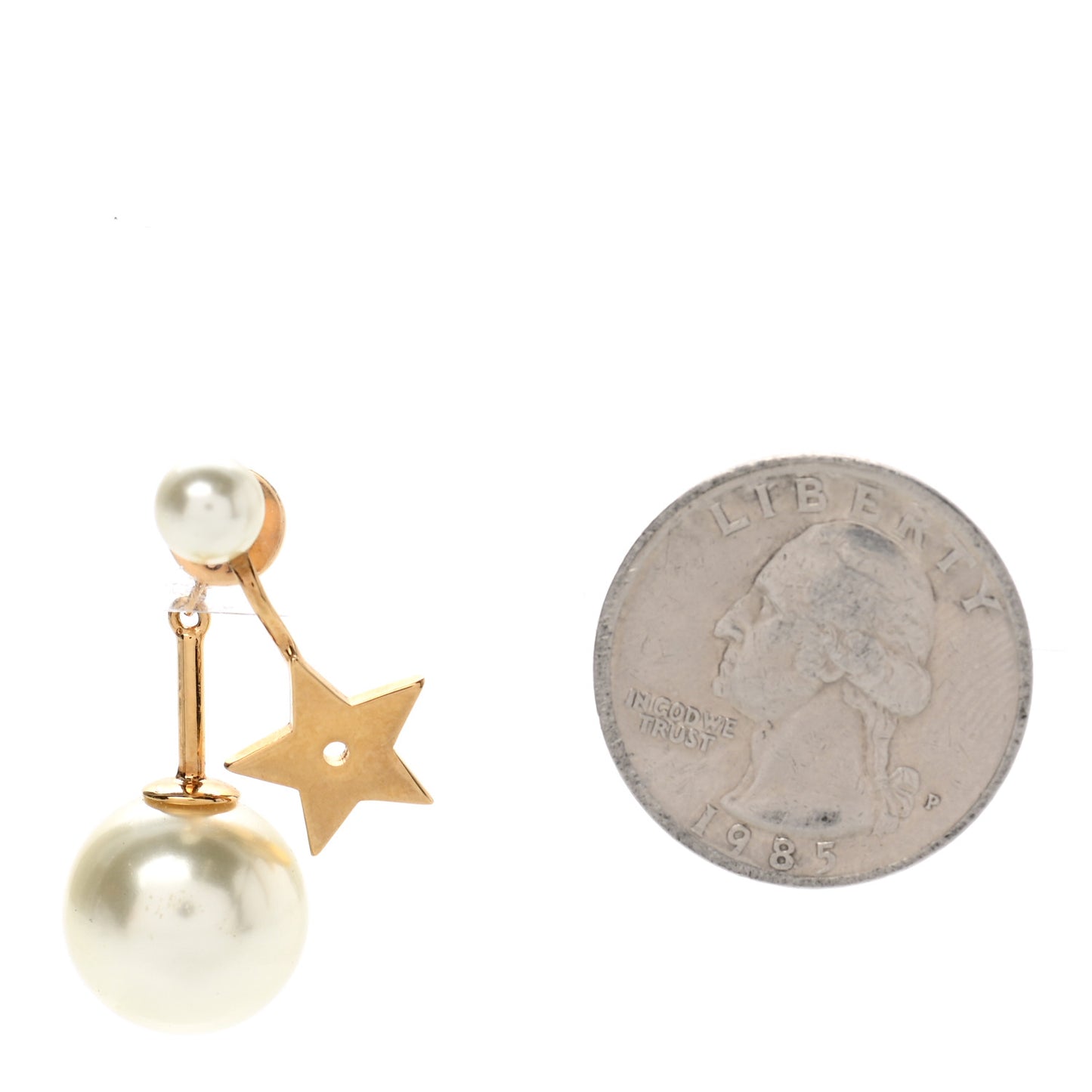 Pearl Strass My ABCDior Tribale Star Earring Aged Gold