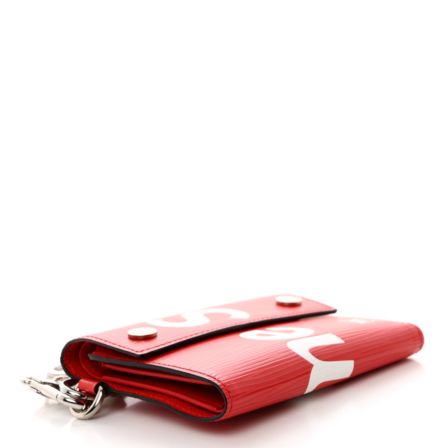 Louis Vuitton X SUPREME Epi Chain Wallet Red 4 of 6