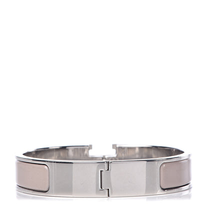 Hermes Enamel Clic Clac H Narrow Bracelet PM Marron Glace 3 of 4