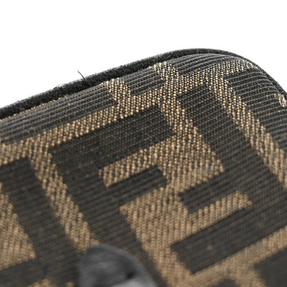 Fendi Fabric Jacquard FF 1974 Nano Baguette Charm Tobacco Moro Black 13 of 16