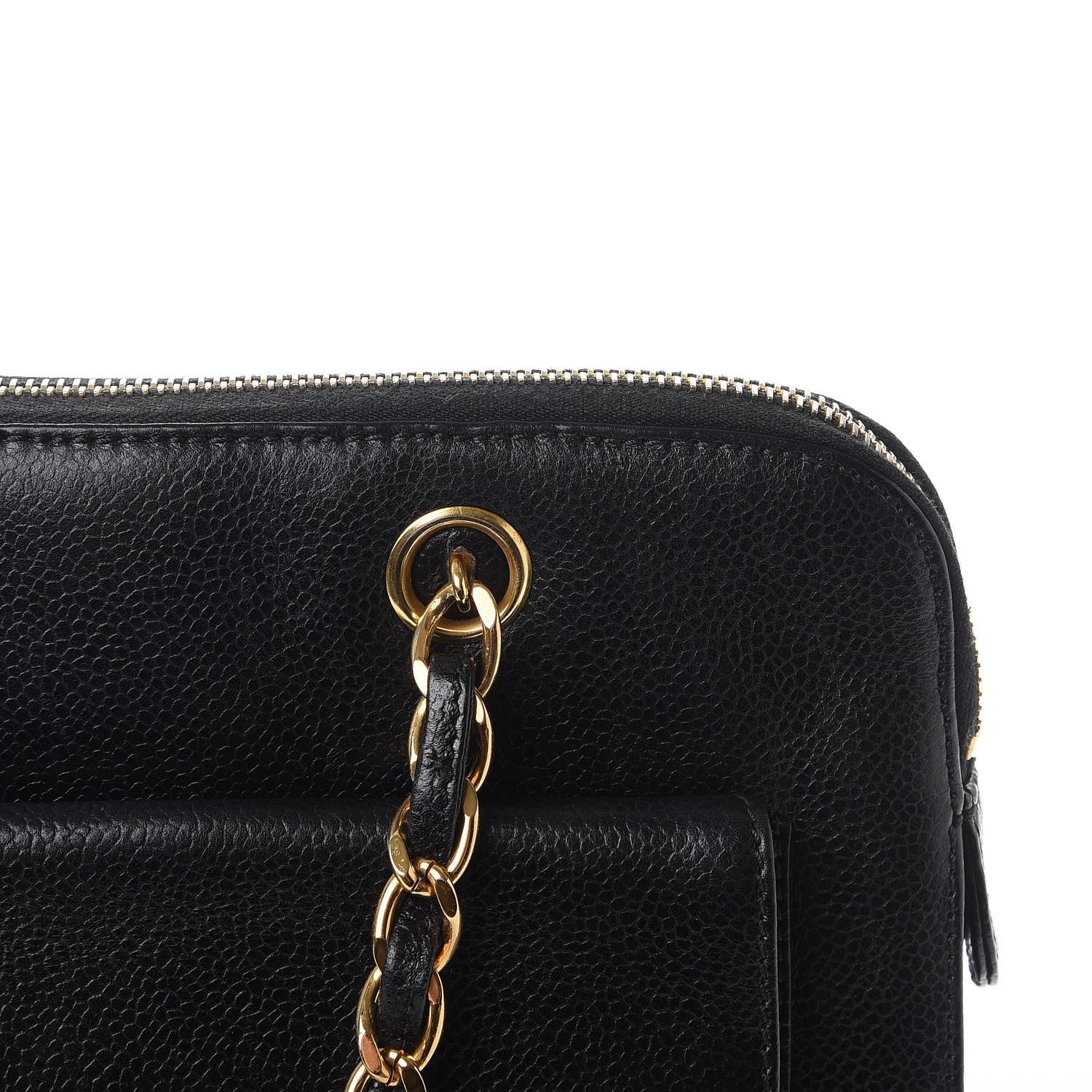 Chanel Caviar Flap Shoulder Bag Black 8 of 8