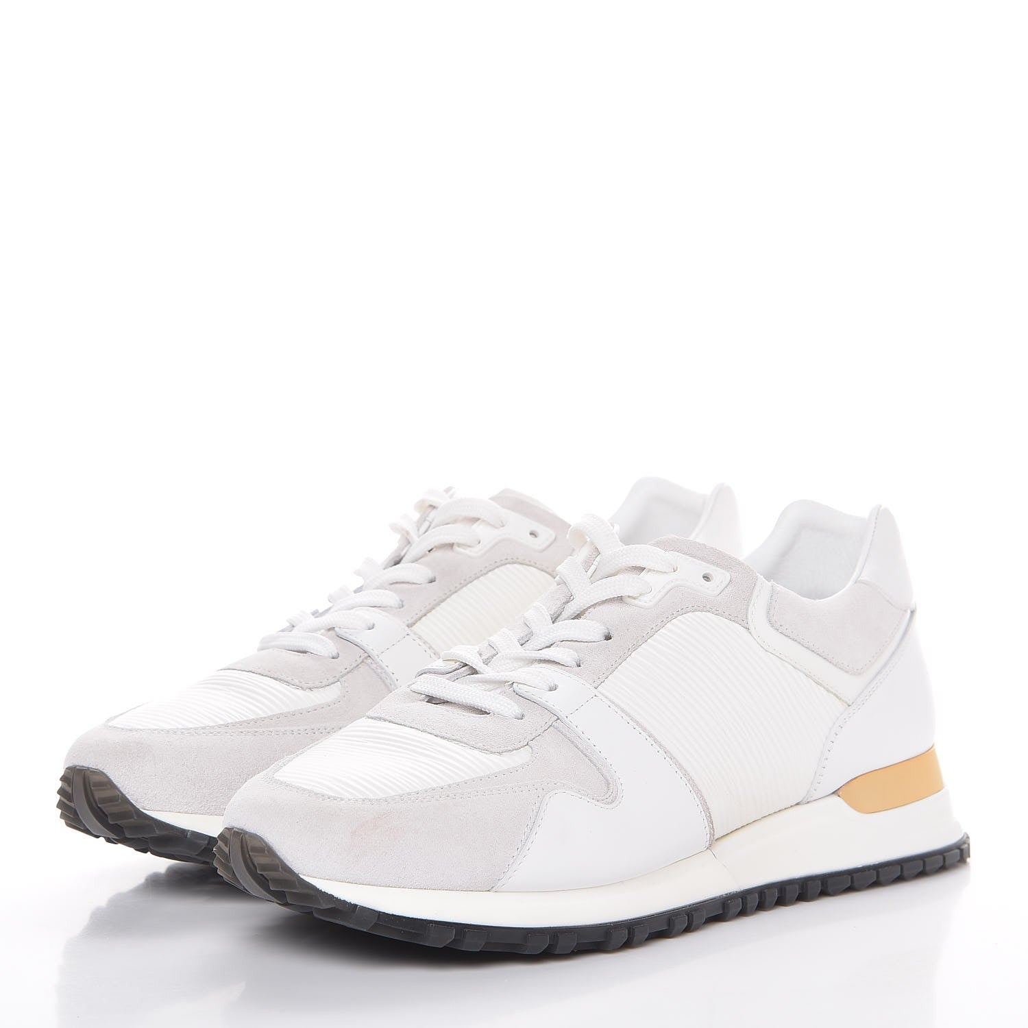 Louis Vuitton Epi Suede Run Away Sneakers 37.5 White 3 of 8