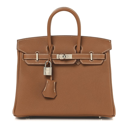 Hermes Taurillon Novillo Birkin 25 Gold 1 of 13