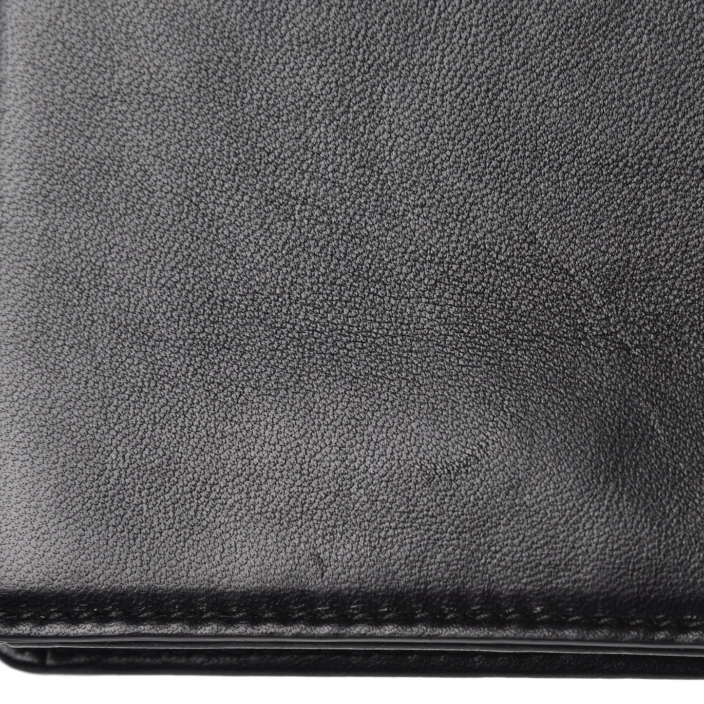 Lambskin Embroidered Le Diable Tarot Pouch Clutch Black