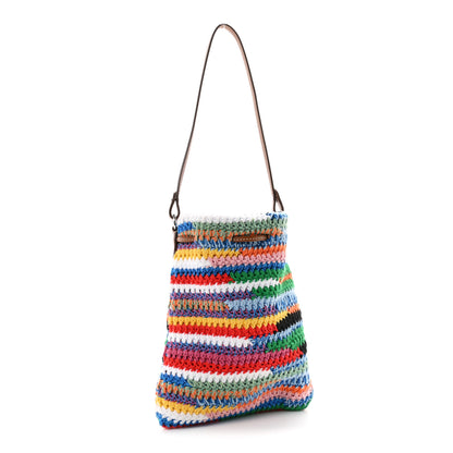 Miu Miu Fabric Crochet Drawstring Pouch Multicolor 3 of 11