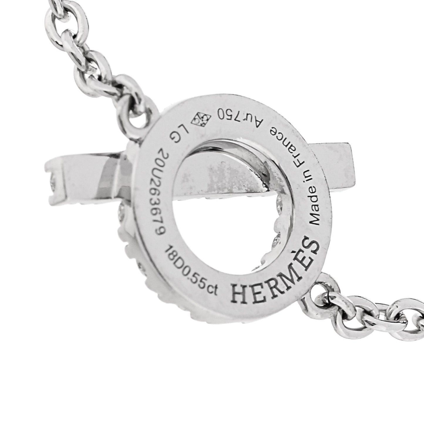 18K White Gold Diamond Finesse Bracelet LG