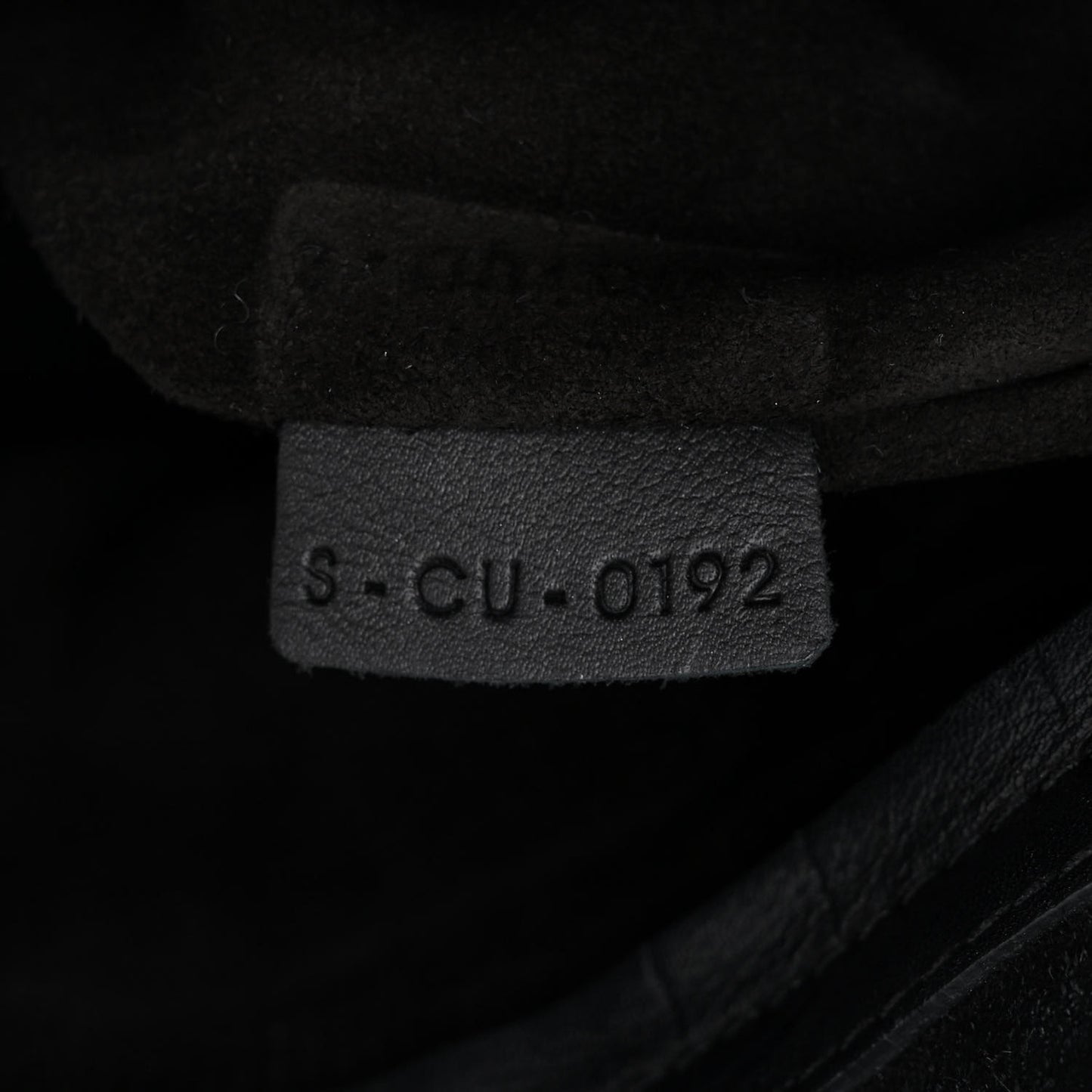 Crocodile Embossed Calfskin Medium Phantom Luggage Black