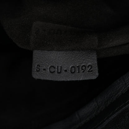 Celine Crocodile Embossed Calfskin Medium Phantom Luggage Black 7 of 13