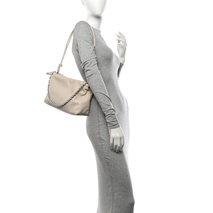 Loewe Mellow Nappa Medium Donut Chain Flamenco Knot Clutch Sea Salt 2 of 10