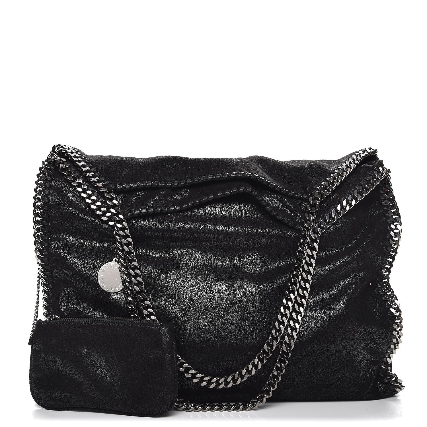 Stella McCartney Shaggy Deer Big Falabella Tote Black 8 of 8