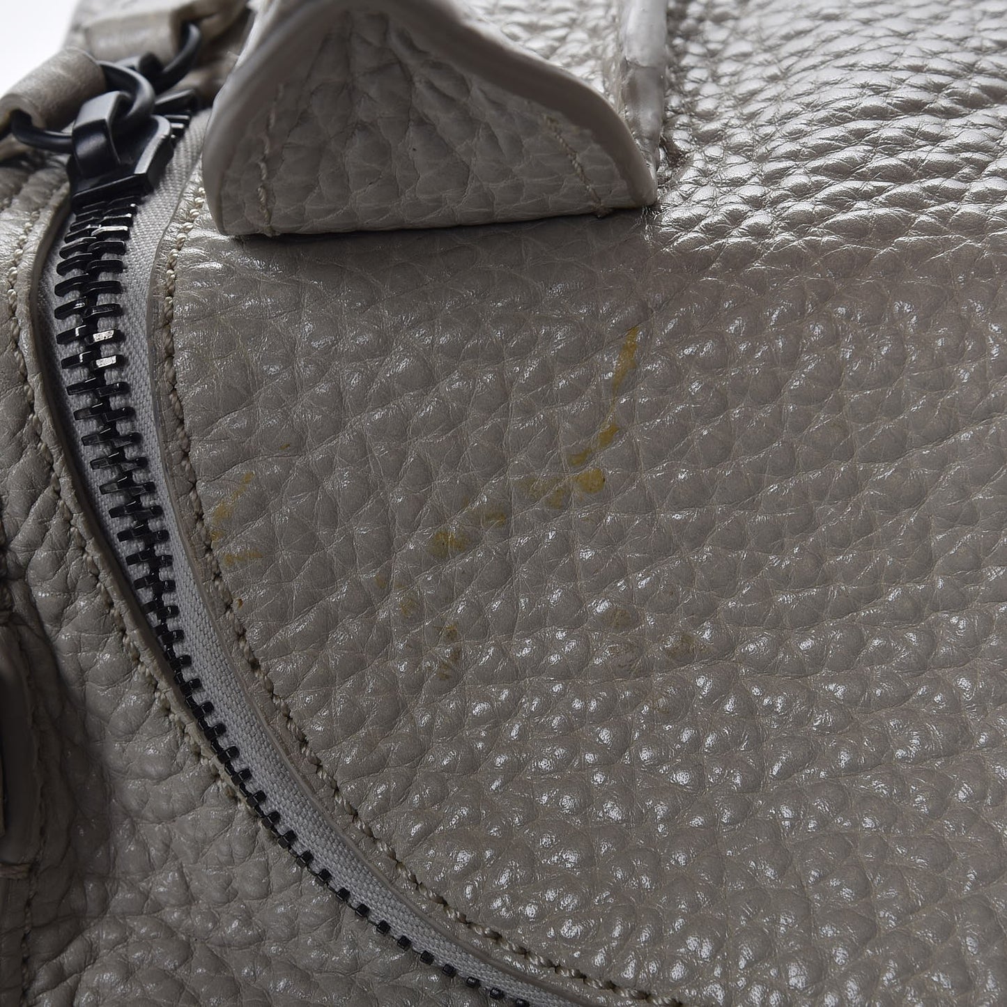 Pebbled Lambskin Inside Out Rocco Matte Black Hardware Chalk