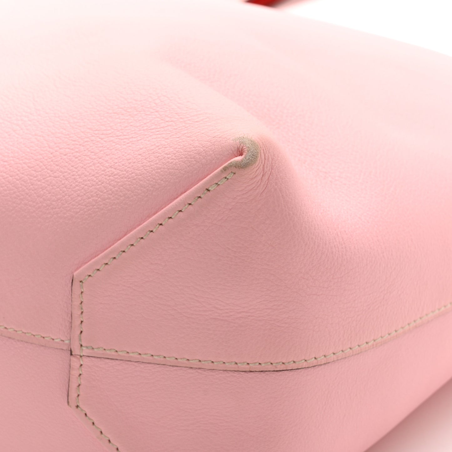 Taurillon Clemence Double Sens 45 Reversible Tote Rose Sakura Bougainvillea