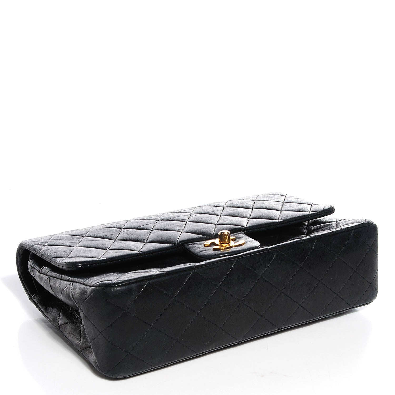 Chanel Lambskin Quilted Medium Double Flap Black 4 of 9
