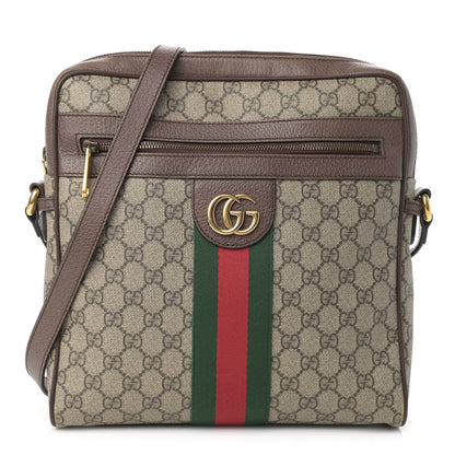 Gucci GG Supreme Monogram Web Medium Ophidia Messenger Bag Brown 1 of 18