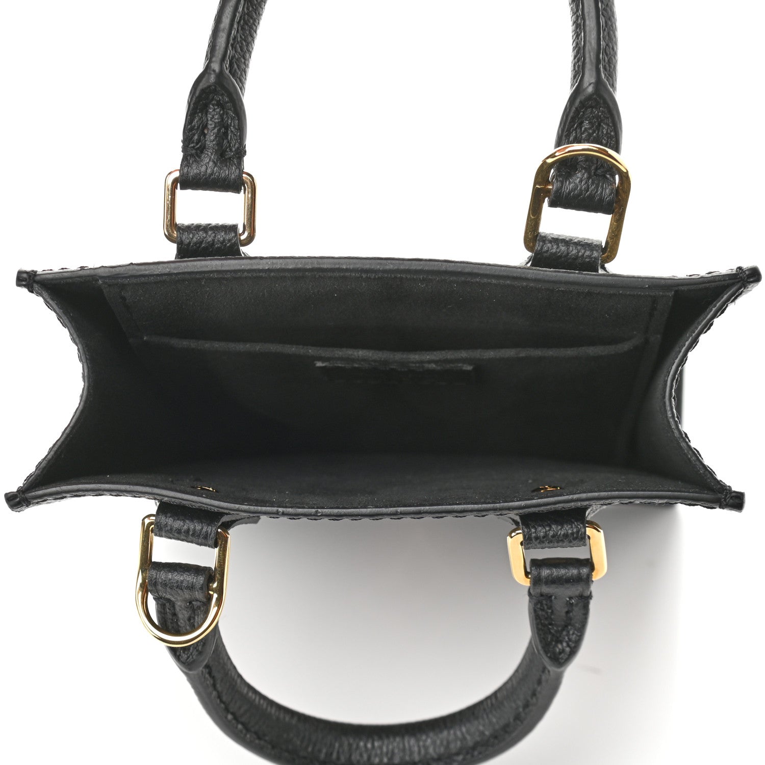 Louis Vuitton Empreinte Monogram Giant Petit Sac Plat Black Beige 5 of 8