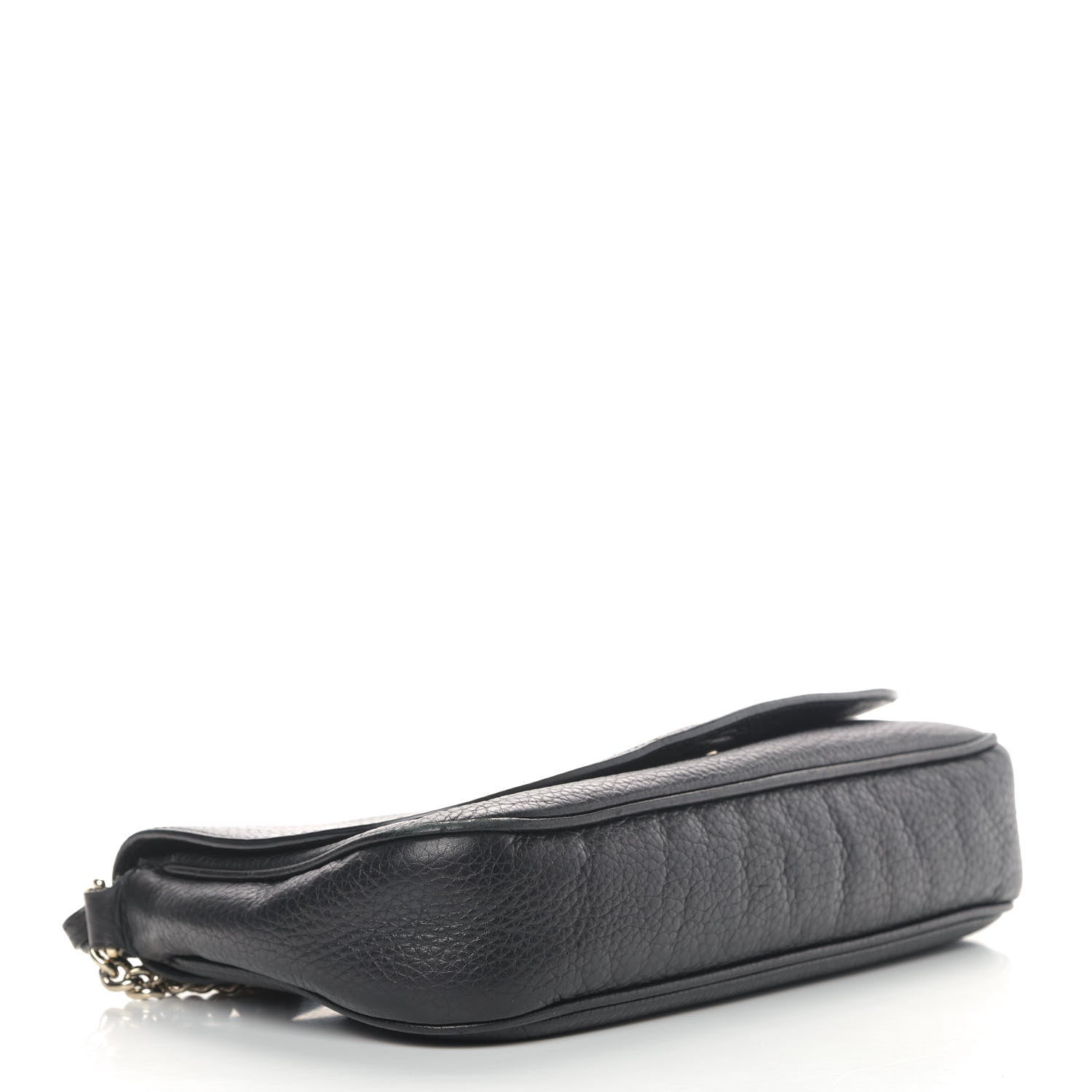 Gucci Pebbled Calfskin Medium Soho Flap Crossbody Black 3 of 10