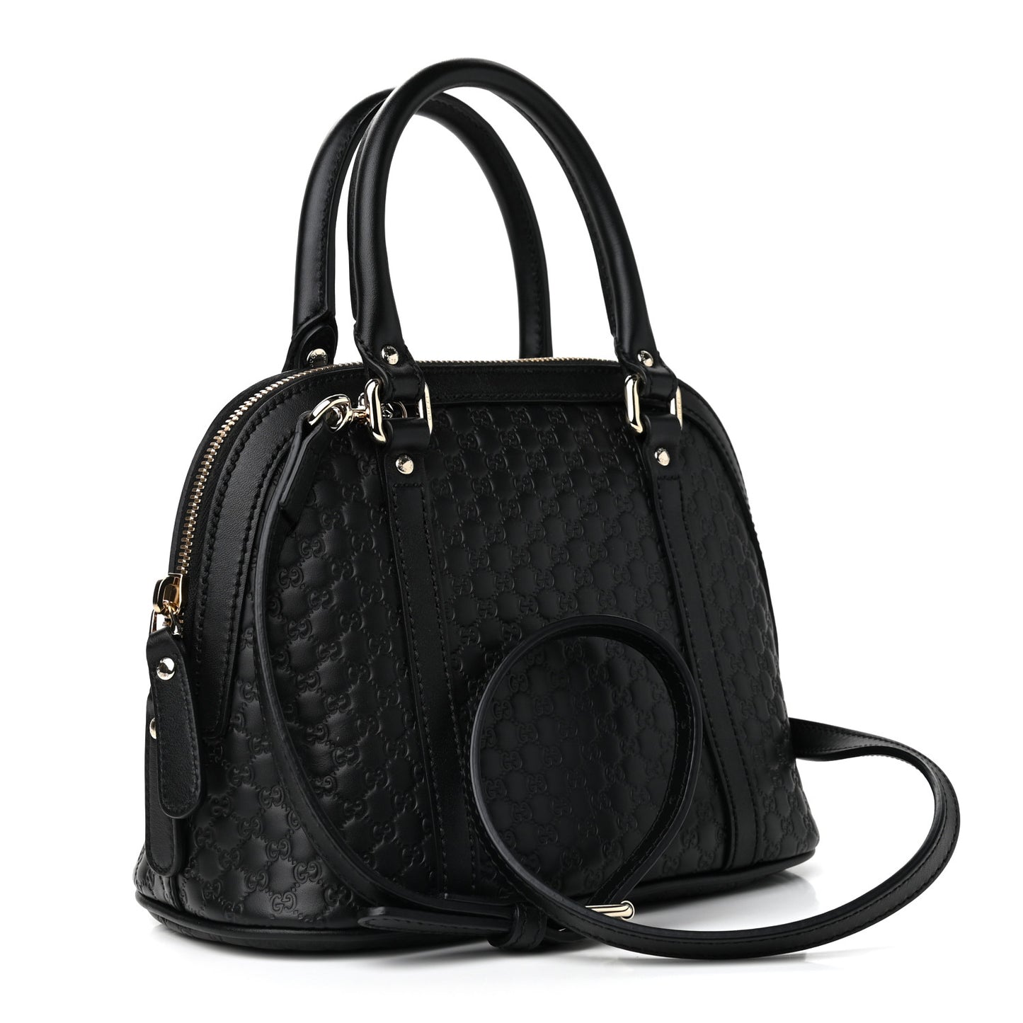 Microguccissima Mini Dome Bag Black