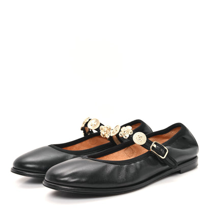 Chanel Lambskin Charm Mary Jane Flats 39 Black 4 of 11