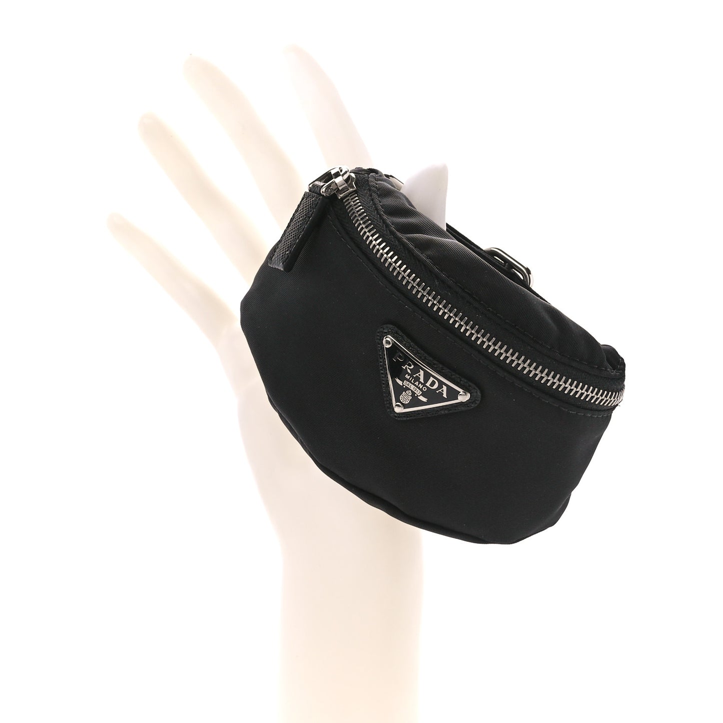 Tessuto Nylon Wrist Pouch Black