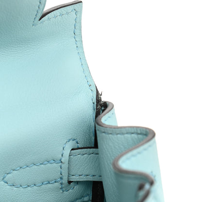 Hermes Swift Kelly Retourne 25 Bleu Zephyr 10 of 10
